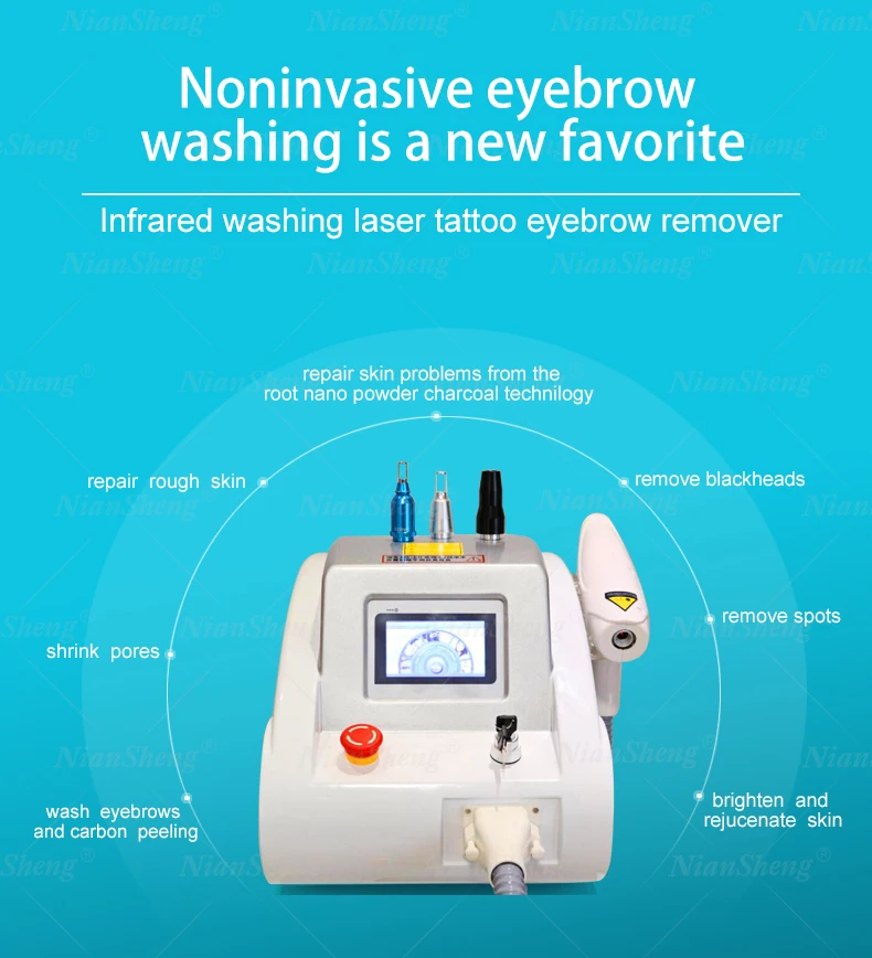 Q Switch Nd Yag Laserl Beauty Machine Pigments Removal 1064nm 532nm 1320nm Remove Tatoo Removal Laser Machine