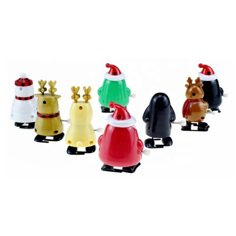 Рождественские заводные мини-игрушки в виде животных, детские игрушки для вечеринки в честь Дня рождения мальчика и девочки, рождественский подарок