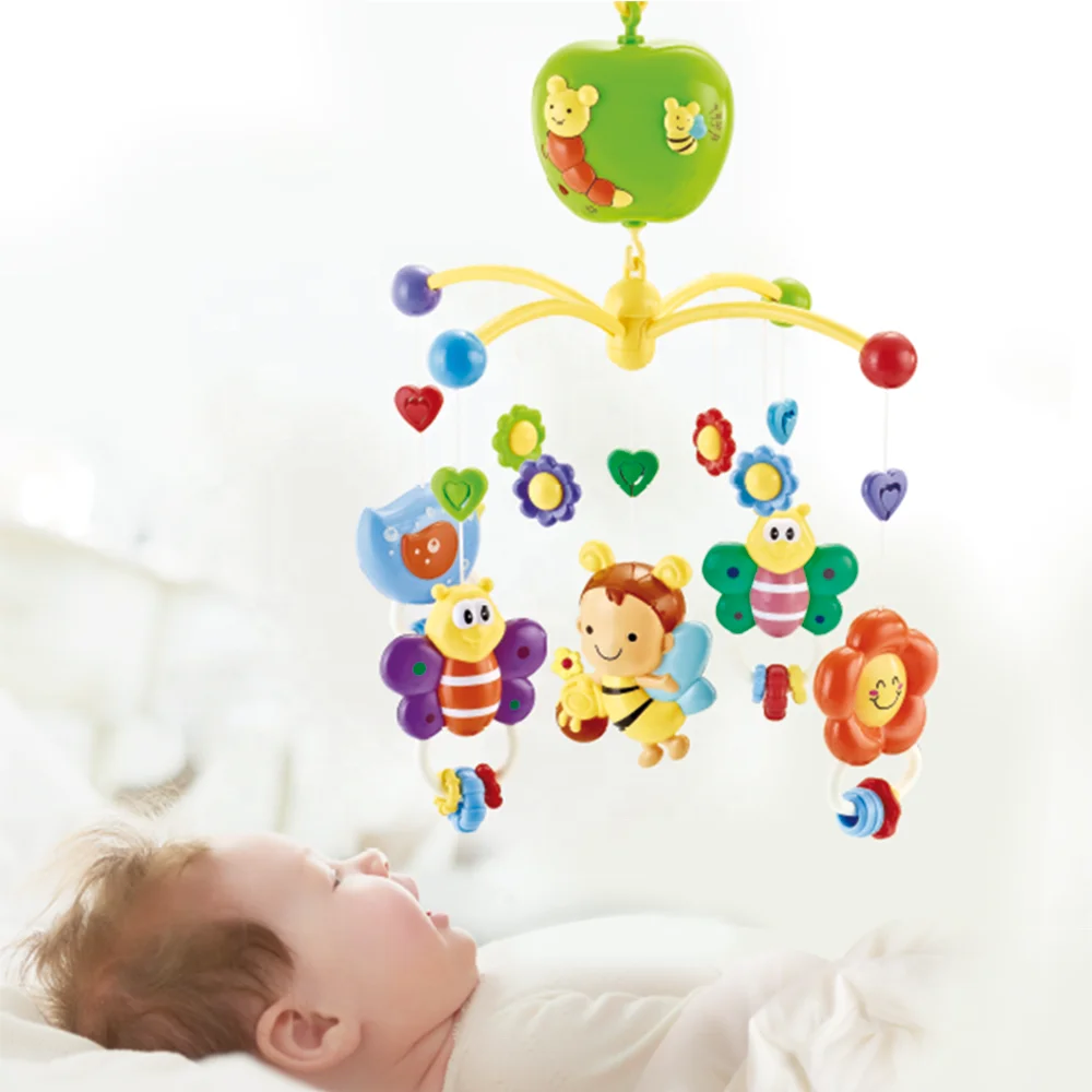 
Электрический Подвесной игрушечный мобиль для детской кроватки с музыкой 