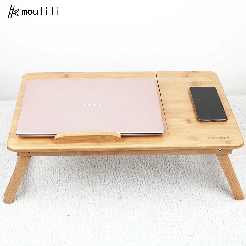 
 ECO-friendly multifunctional kids adult adjustable bamboo wooden laptop bed table  bamboo folding laptop table  lap desk  