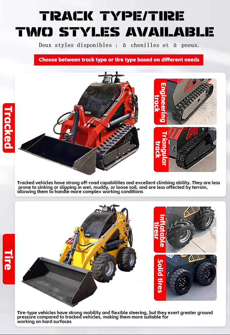 remote control multifunctional mini loader skid steer for sale