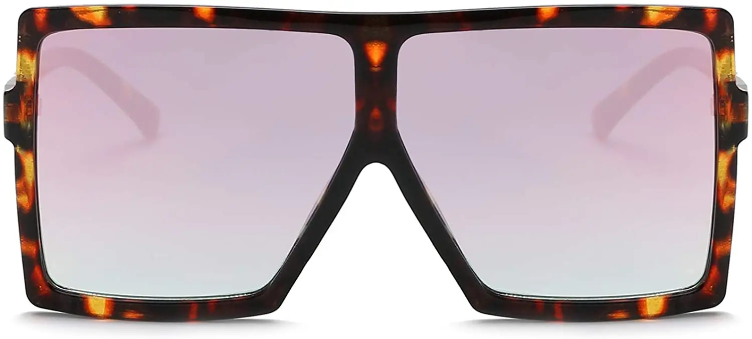 
 2021 Amazon Горячая продажа квадратные большие очки модные пользовательские солнцезащитные очки  