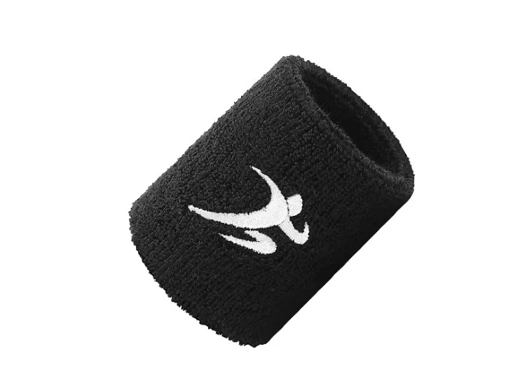 
 Breathable sweat absorption terry cloth wristband with embroidery logo for running tennis badminton sports sweatband  