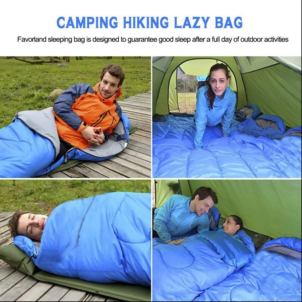 Adult Outdoor camping Sleeping Bag Ultralight Camping Waterproof Sleeping Bags Thickened winter warm sleeping bag