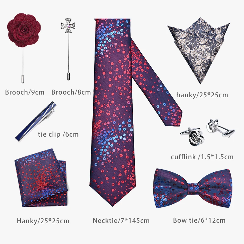 
 Бесплатная доставка, один минимальный объем заказа, мужской набор галстуков, роскошный подарочный набор, шелковый галстук, набор галстуков для мужчин  