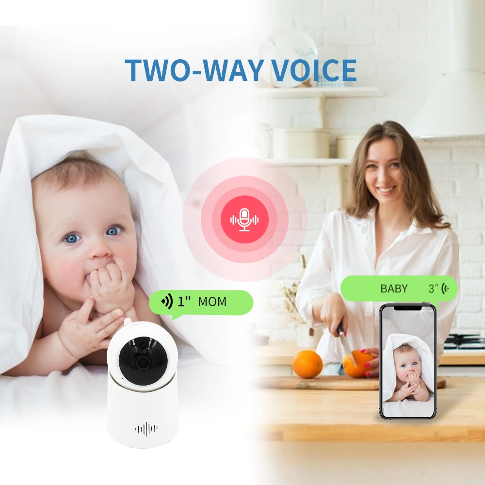 2021 Самый дешевый датчик движения ночного видения двусторонний разговор аудио детский монитор