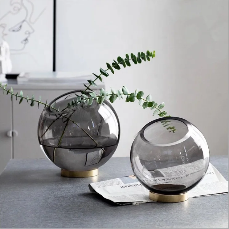 
Современная Скандинавская Высококачественная ваза из прозрачного стекла для гидропоники для домашнего декора 