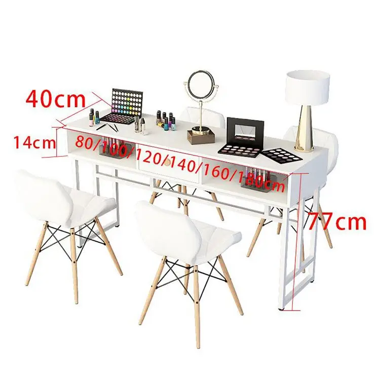 Лидер продаж, столы для ногтей в современном минималистичном стиле, деревянный стол для маникюрного салона