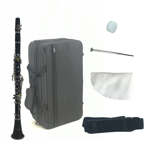 
 Оптовая цена, пользовательский OEM ODM бренд aiersi 17 клавиш Bb Bakelite ABS кларнет woodwind музыкальный инструмент для продажи  