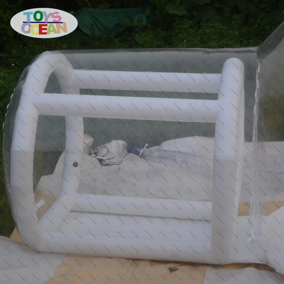 
 Anii УФ Водонепроницаемая наружная установка Удобная прозрачная надувная палатка для кемпинга  