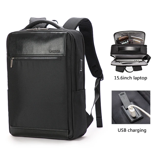 Рюкзак мужской под ноутбук с usb-зарядкой и логотипом на