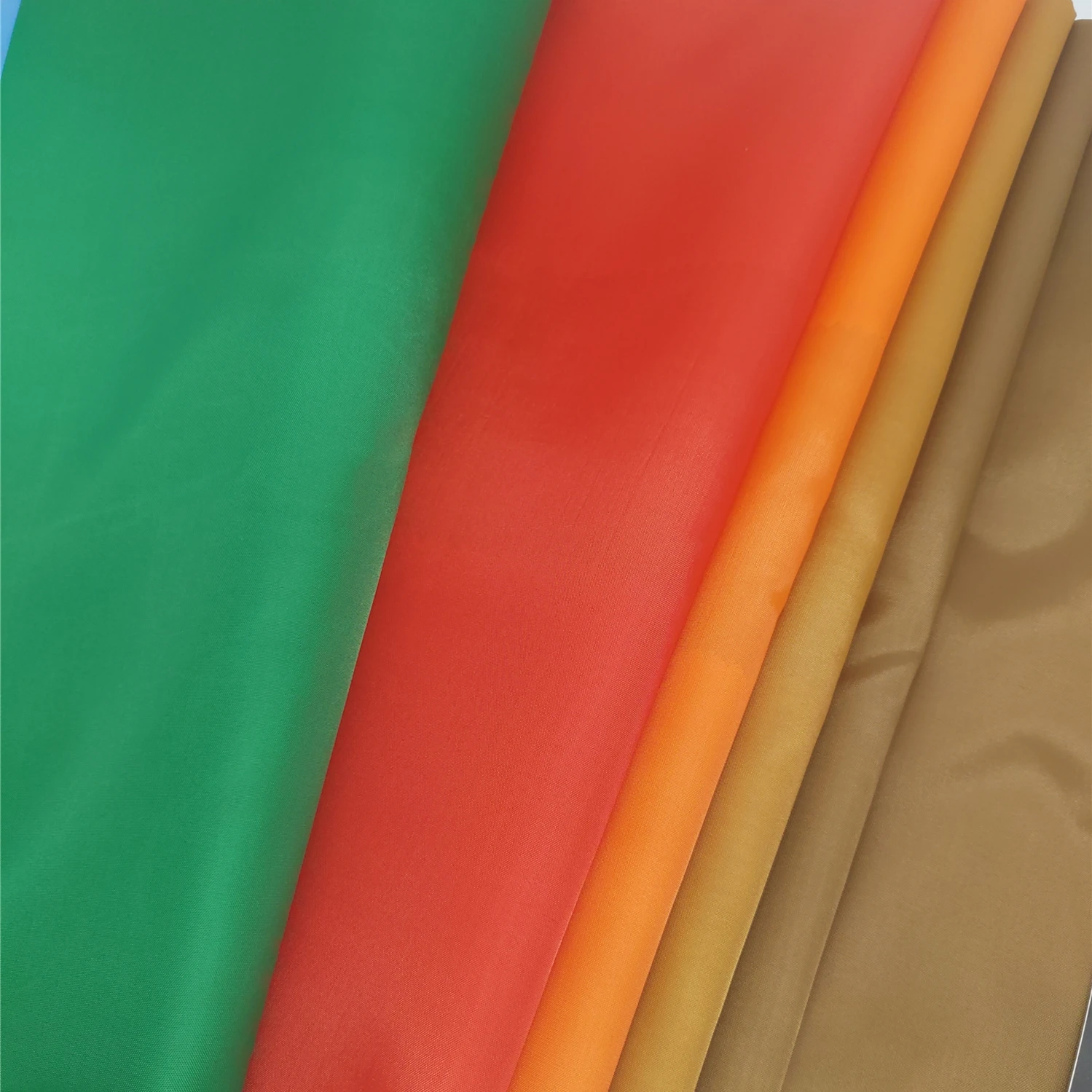Jiangsu мягкая гладкая 190T для сумок, подкладочная ткань, шелковая тафта, 100% полиэстер, тканая пряжа, окрашенная