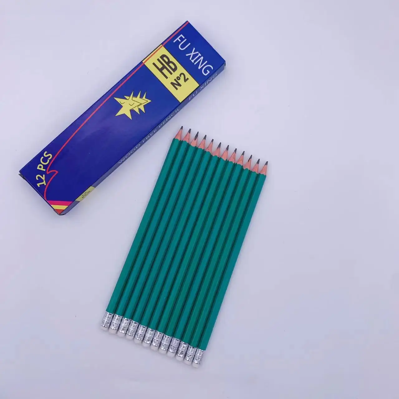 Высококачественный недорогой карандаш HB 2B с логотипом на заказ с ластиком для школы и офиса