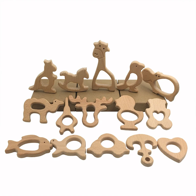 
 Оригинальное деревянное ожерелье-Шарм в виде слона, деревянный подарочный аксессуар «сделай сам», деревянный Прорезыватель  