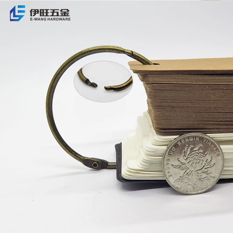 Металлическое свободное кольцо в форме листа 2 дюйма для подвязки книг
