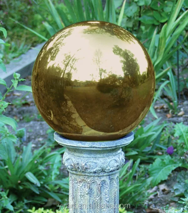 stainless steel gazing ball