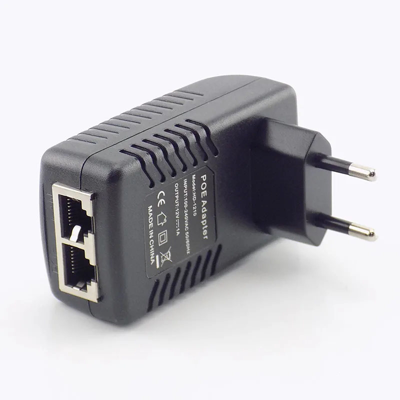 12V 1A POE Injector Wall Plug POE Switch Power Supply Adapter Wireless Ethernet Adapter For IP Camera CCTV US/EU Plug G16