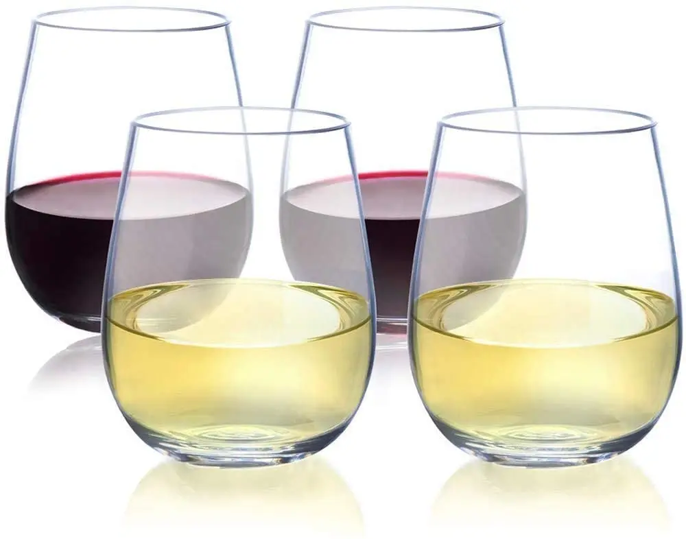 16 унций Небьющийся одноразовый многоразовый Тритан ПЭТ BPA бесплатно питьевой стакан для вина
