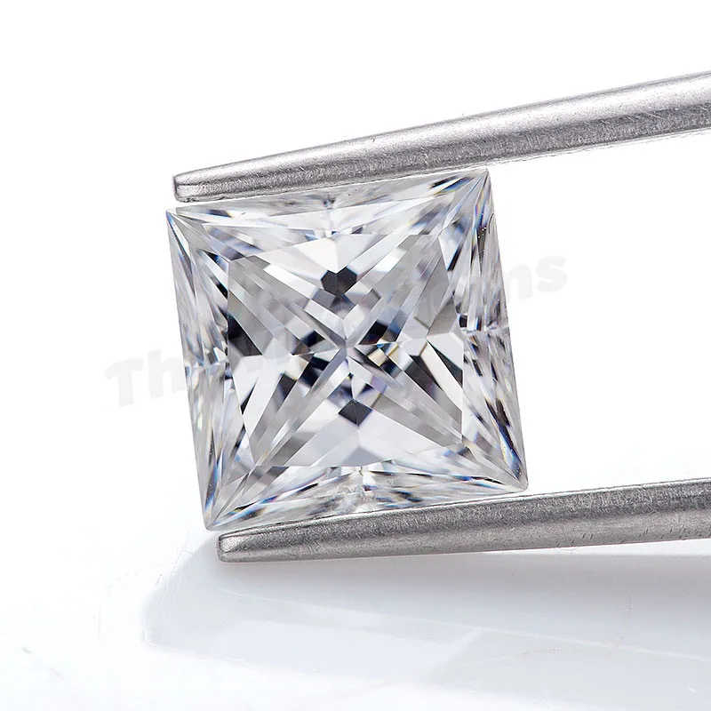 5,5x5,5 мм 1 карат квадратной формы женские туфли принцессы GH цвет навсегда бриллиант алмазе VVS Муассанит