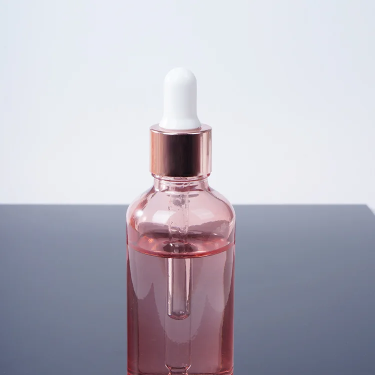 
 5ml 10ml 15ml 20ml 30ml 50ml 100ml Small Custom Rose Gold Glass Dropper Essential Oil Bottle  