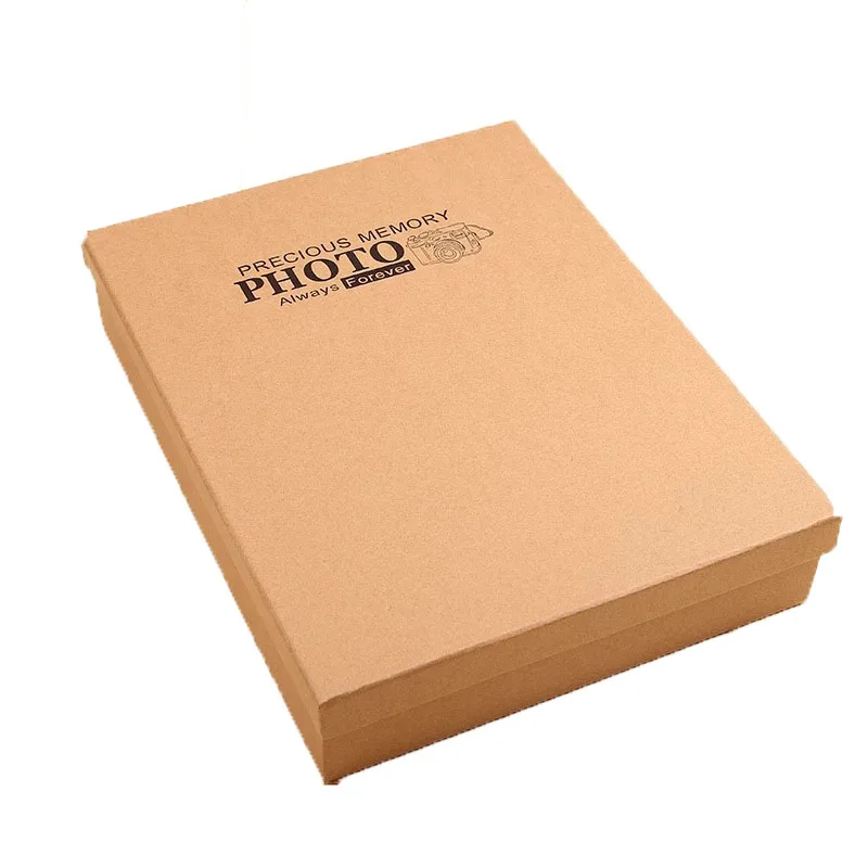 
FEIYOU 2020, оптовая продажа, индивидуальная Экологически чистая Подарочная коробка из переработанной крафт-бумаги, фотоальбом для свадьбы, фотоальбом «сделай сам» 