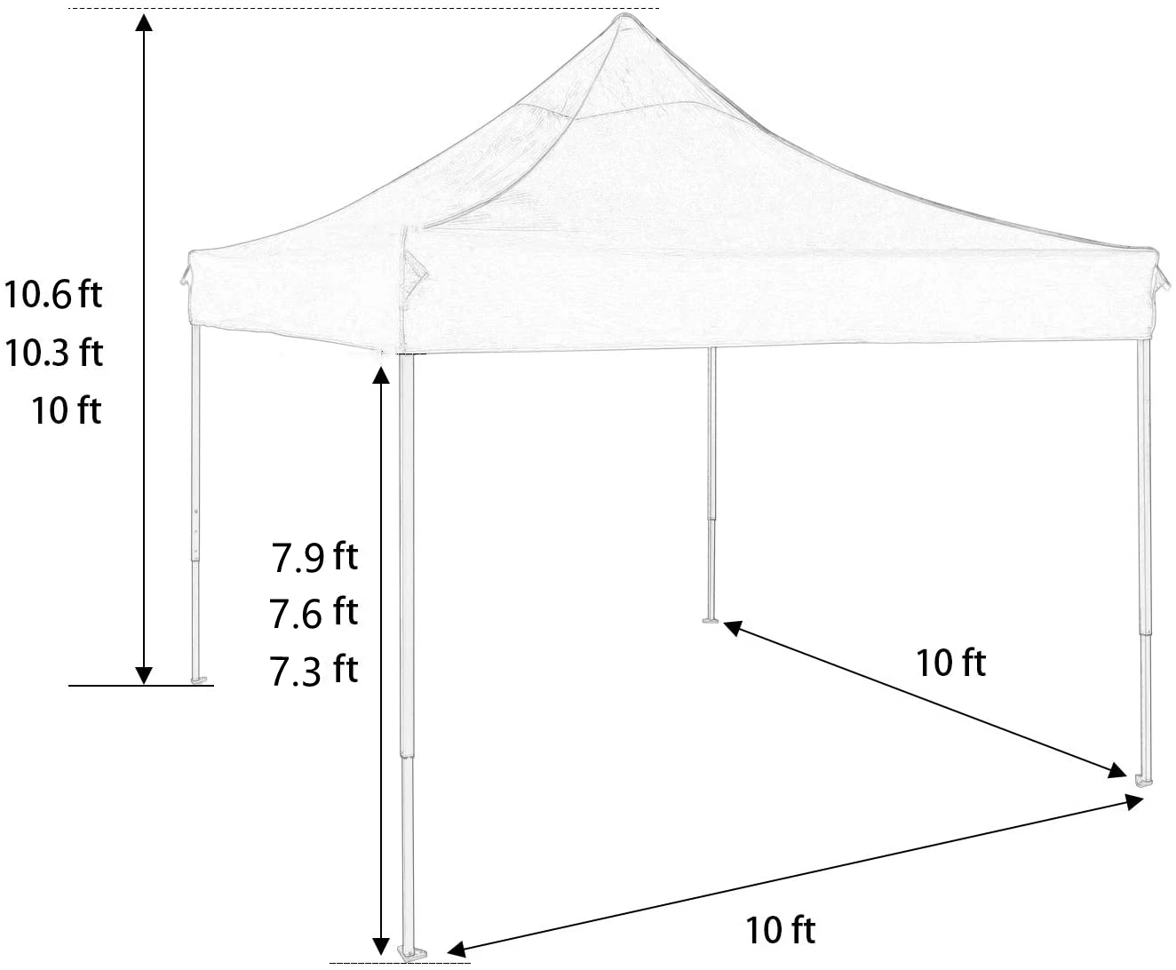 
 Custom printing 3x3 steel 600D oxford canopies for outdoor events folding tent  