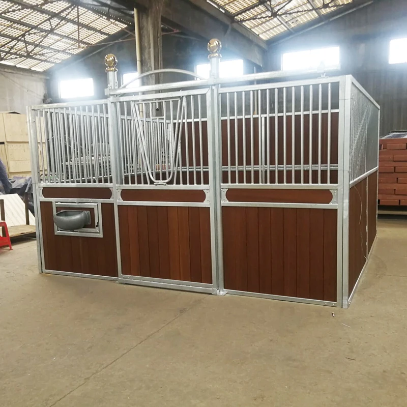 
 Husbandry equipment prefab Horse stable with sliding door  