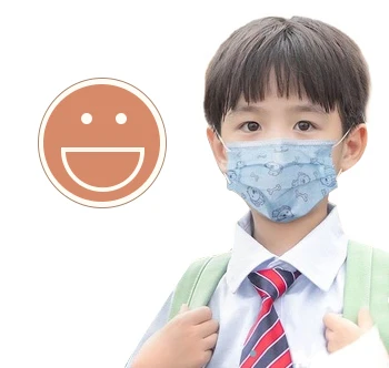 Sub zero одноразовая маска для детей с 3-слойной кожей, маски для лица, OEM, изготовленный на заказ, мультяшная эластичная маска для ушей, детский стоматологический фильтр