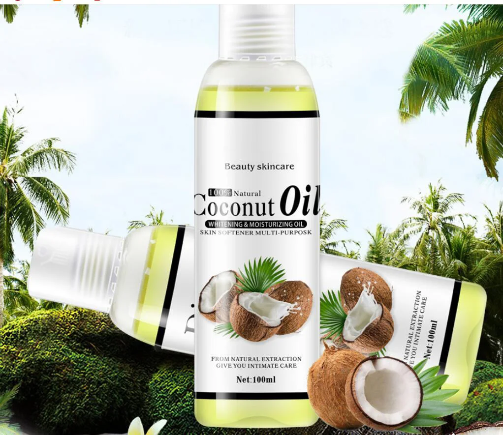 
 В НАЛИЧИИ 100 г органическое Фракционное косметическое масло для волос увлажняющее натуральное кокосовое масло для кожи  