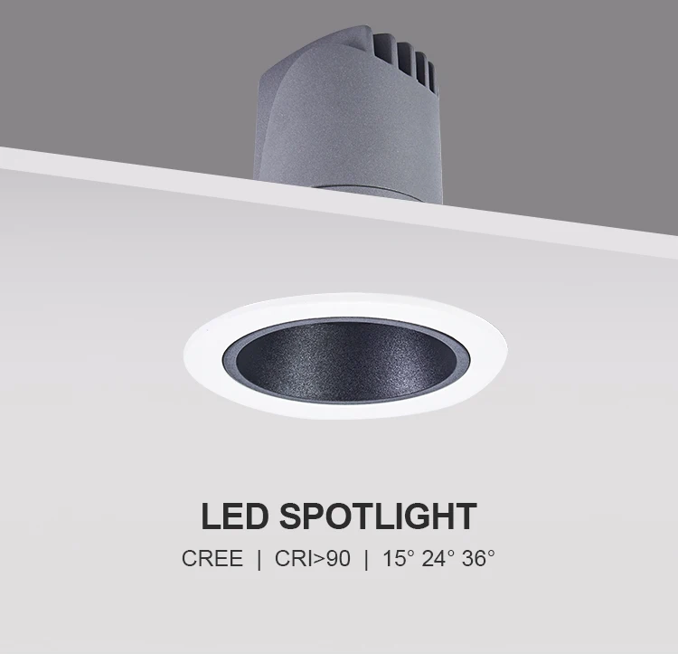 HSONG Projection Spot Light for any Commercial Application Recessed COB Anti Glare Wall washer light