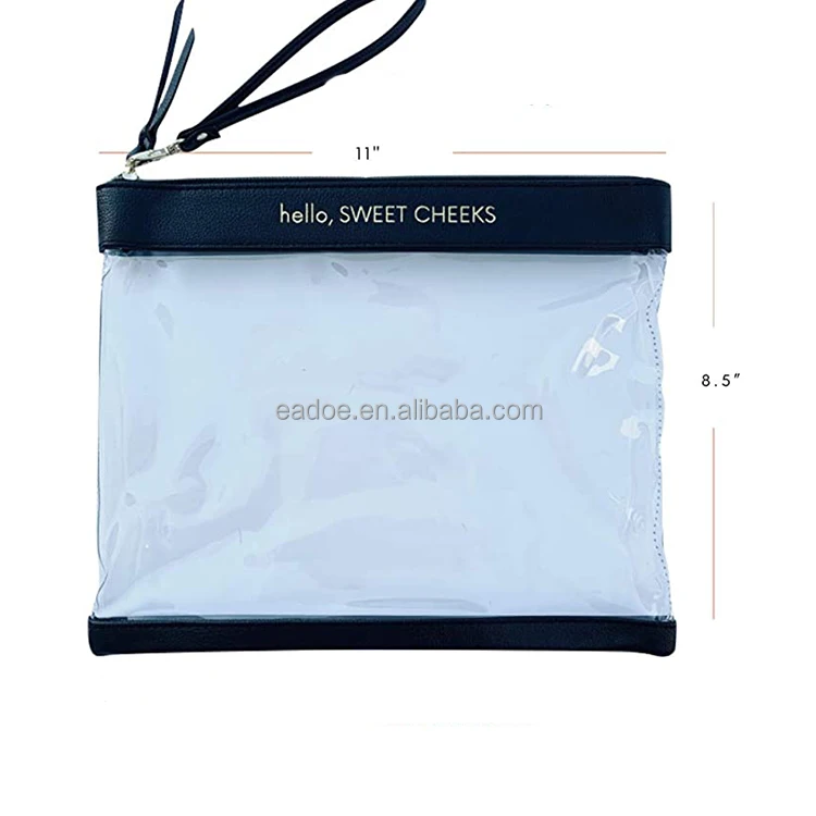 Large Reusable Diaper Wet Bag Clear PVC Baby Bag Insert Organizer