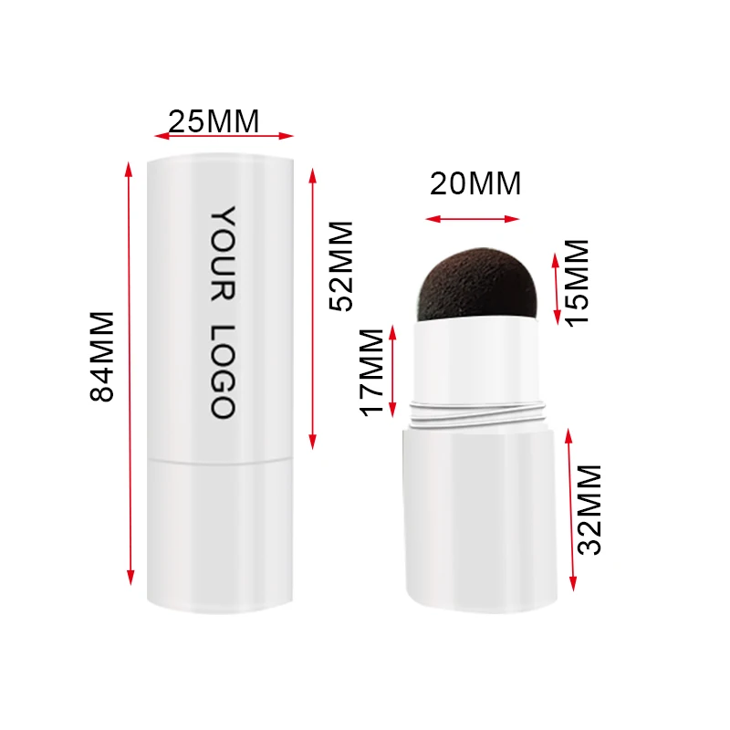 No logo One Step Brow Stamp Powder Reusable Eyebrow Stencils Shape Thicker and Fuller Brows Eyebrow Stamp Stencil Kit white