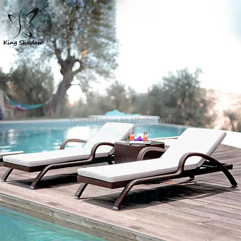 
Одиночный открытый ротанговый плетеный шезлонг у бассейна садовые шезлонги из ротанга/плетеные стулья уличная мебель с подушкой 
