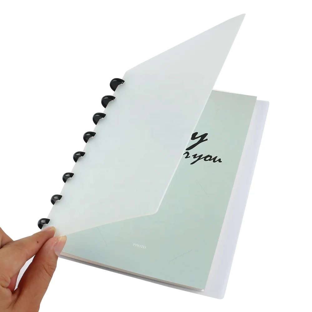 Персонализируемый блокнот с орлом для канцелярских принадлежностей, прозрачный блокнот с полимерной обложкой, планировщик с дисками, 60 страниц