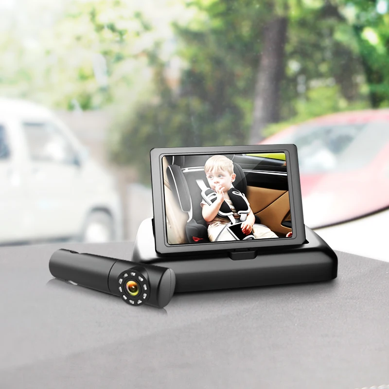 
 Широкоформатная инфракрасная камера ночного видения для малышей младенцев детей в заднем сиденье монитор безопасности детское Зеркало для автомобиля  