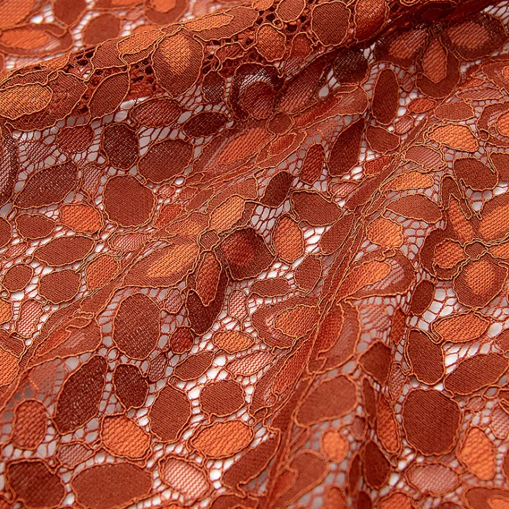 
Высококачественная гипюровая цветная Цветочная кружевная ткань для платья 
