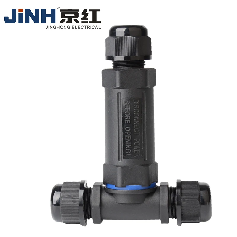 4-контактный Электрический подводный соединитель Jinghong, быстрая установка, 4 способа, водонепроницаемый разъем IP68