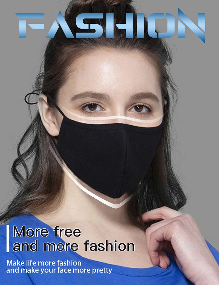 
Модные многоразовые персонализированные серебряные ионные хлопковые маски для лица черные персонализированные пользовательские маски с логотипом 