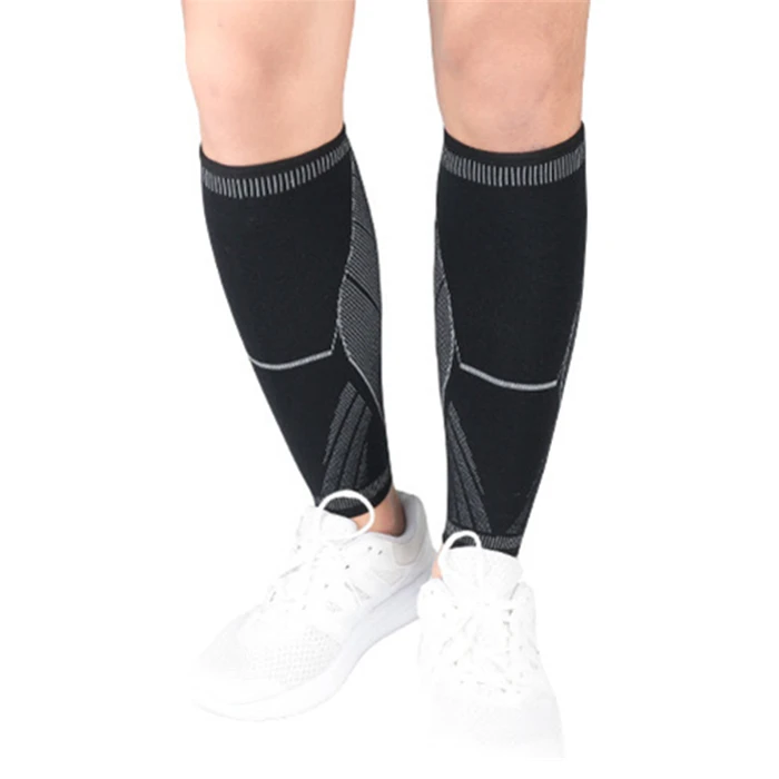 Высококачественные Трикотажные Теннис нейлон дышащие баскетбольные носки голени фиксатор защита для ног протектор