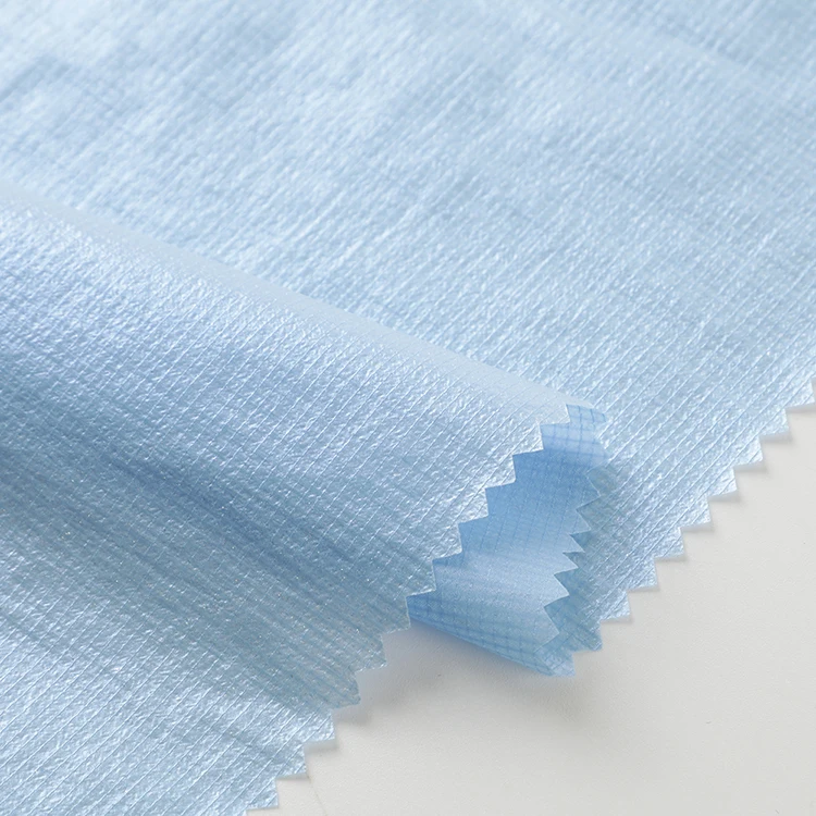 wholesale woven plain waterproof fabric for down jackets 100% nylon rain coat fabric