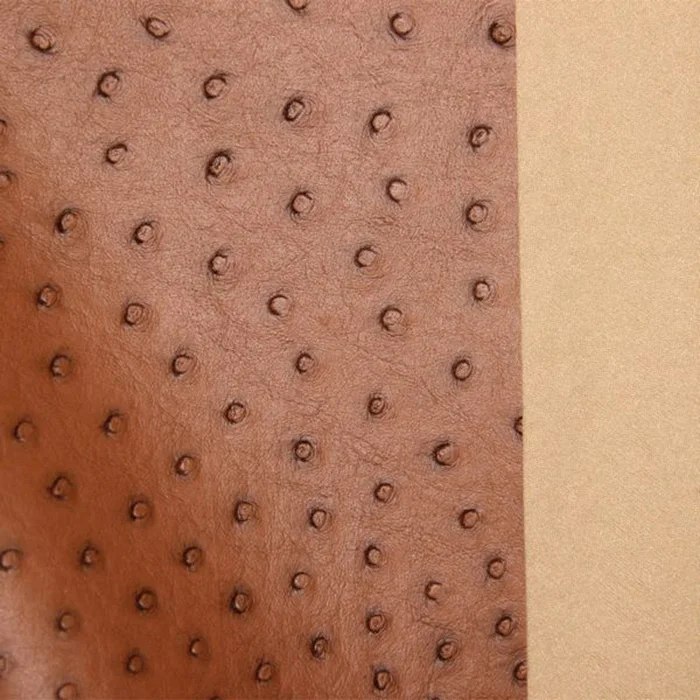 
Страусиная тисненная синтетическая кожа для изготовления сумок 