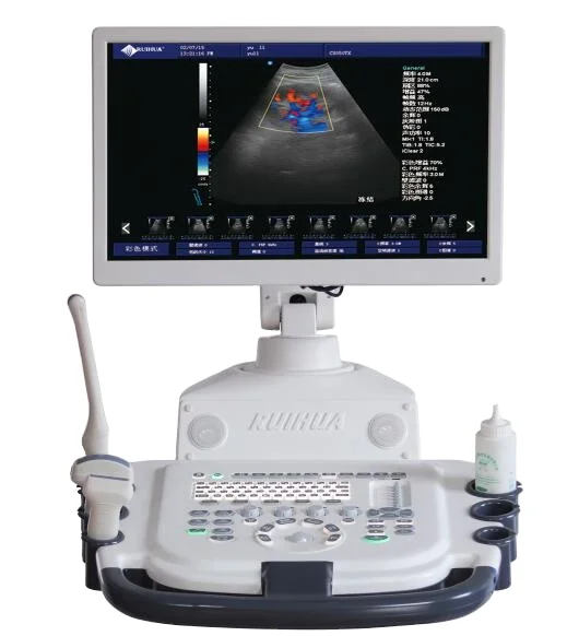 Новый производитель RUIHUA, дешевая цветная ультразвуковая машина для беременности и эхокардиографии, допплер, медицинская электронная