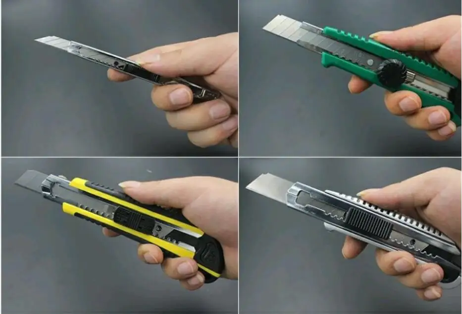 Универсальный нож Berrylion из АБС-пластика в стиле Push, художественный нож, комбинированный деревянный нож для резки бумаги, ручка для ремесла, режущий нож для гравировки