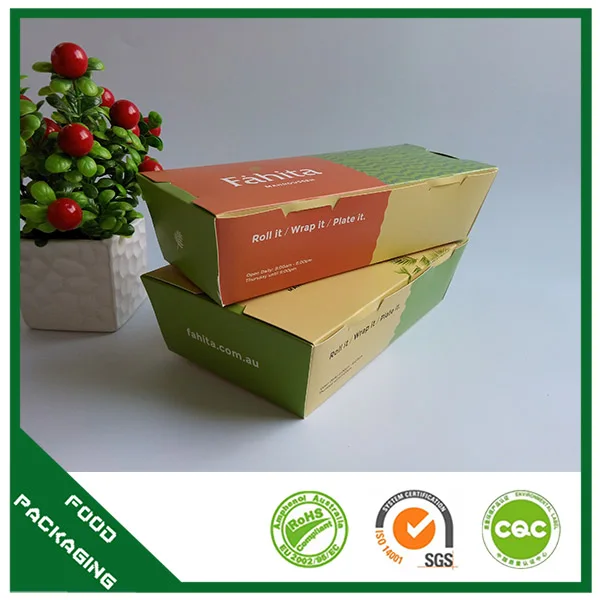 
 Герметичная белая Крафтовая бумага, Экологически чистая биоразлагаемая одноразовая коробка для обеда Bento  