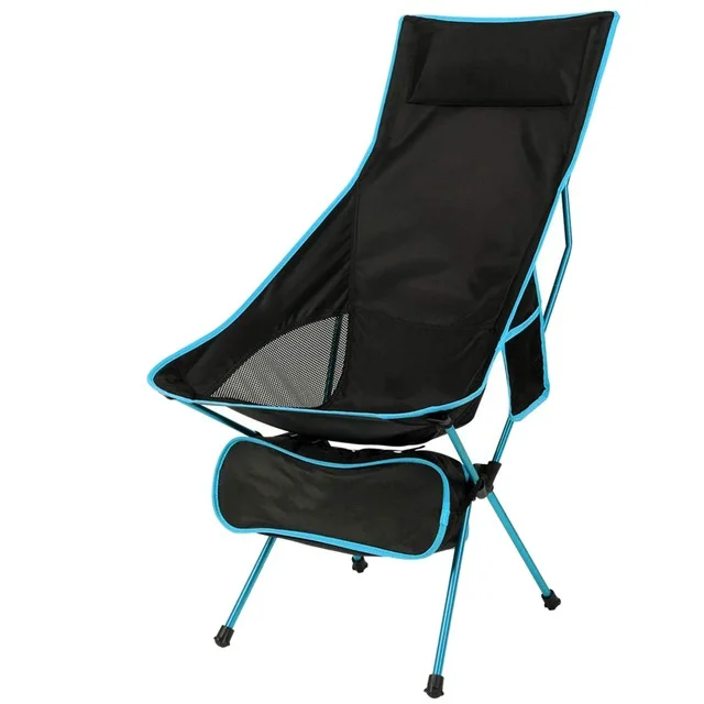 
 Легкий складной стул с высокой спинкой для отдыха на открытом воздухе, пикника, пляжа, походов, рыбалки, портативный стул для кемпинга  