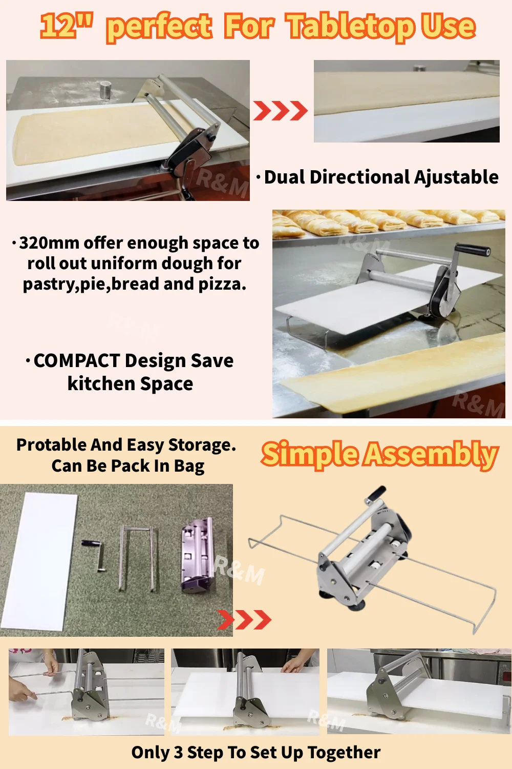 Mini laminoir patisserie manuel laminadora de masa fondant roller manual dough sheeter machine for pastry croissant top home use