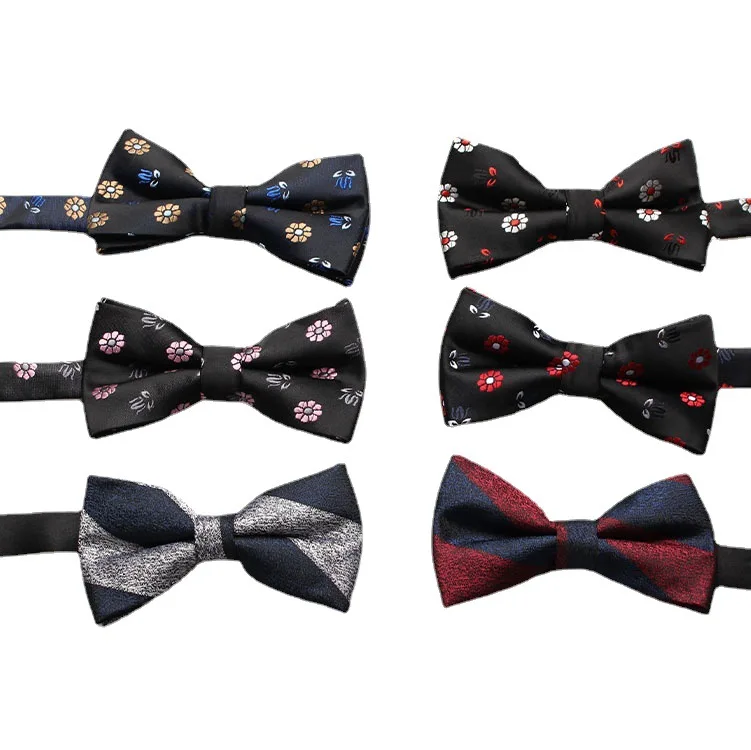 Оптовая продажа, мужские Регулируемые галстуки-бабочки, галстуки-бабочки с цветочной полосой и Пейсли