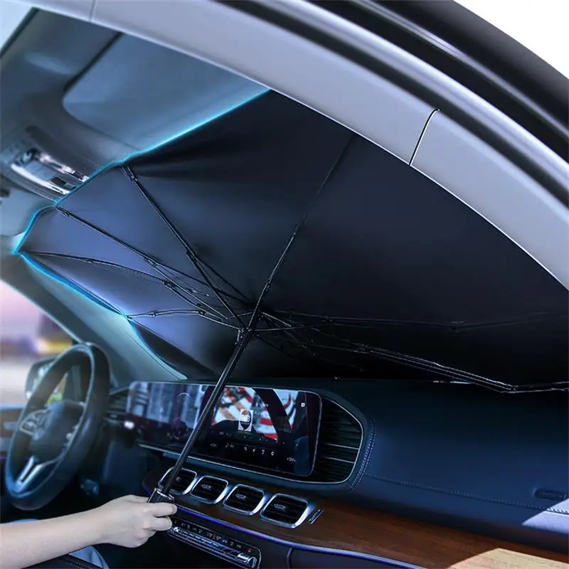 
USAMS OEM пользовательский Складной автомобильный УФ козырек зонтик переднее окно лобовое стекло Солнцезащитный козырек для защиты автомобиля 