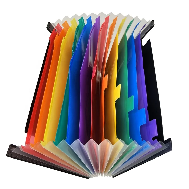 
 Папка А4 расширяющаяся на 12 карманов, портативный органайзер для файлов, вместительная разноцветная подставка  
