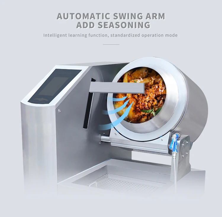 Commercial Fast Food Cooker Electric Stir Fry Machine Automatic Intelligent Cooking Robot Fried Rice Machine Restaurant Hotels
